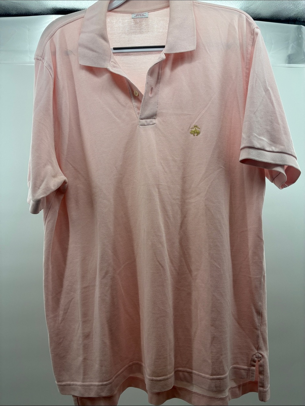 Brooks Brothers Light Pink Polo with Embroidered Logo